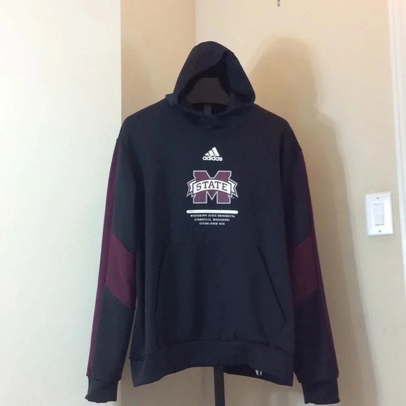 Mississippi State Univ Bulldogs adidas Hoodie - Picture 2 of 9